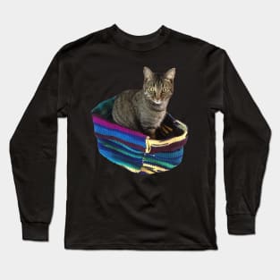 Kitty in a Basket Long Sleeve T-Shirt